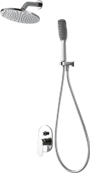 Bravat Gina F865104C-A-ENG встраиваемый смеситель с душевым набором цвет хром