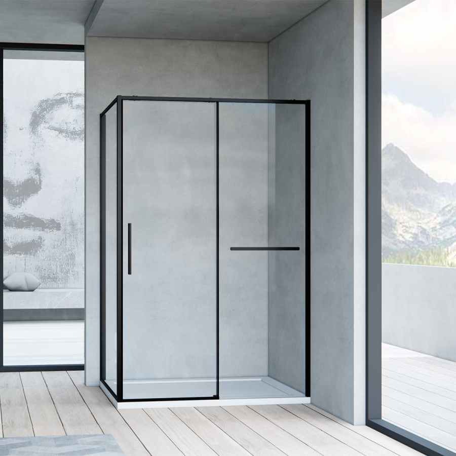 Vincea Slim Soft душевой уголок 140х100 см черный VSR-1SS1014CLB