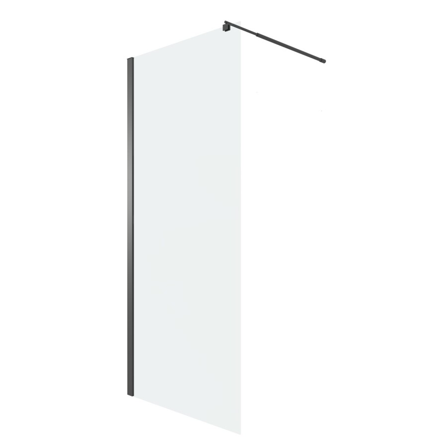 Душевая перегородка Niagara Eco NG-551-80BLACK (80х190) черный,стекло прозрачное,1 место