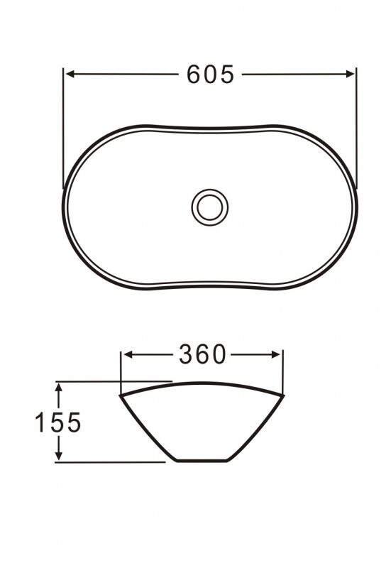 BelBagno BB1404-H301 раковина накладная 60 см чёрная матовая