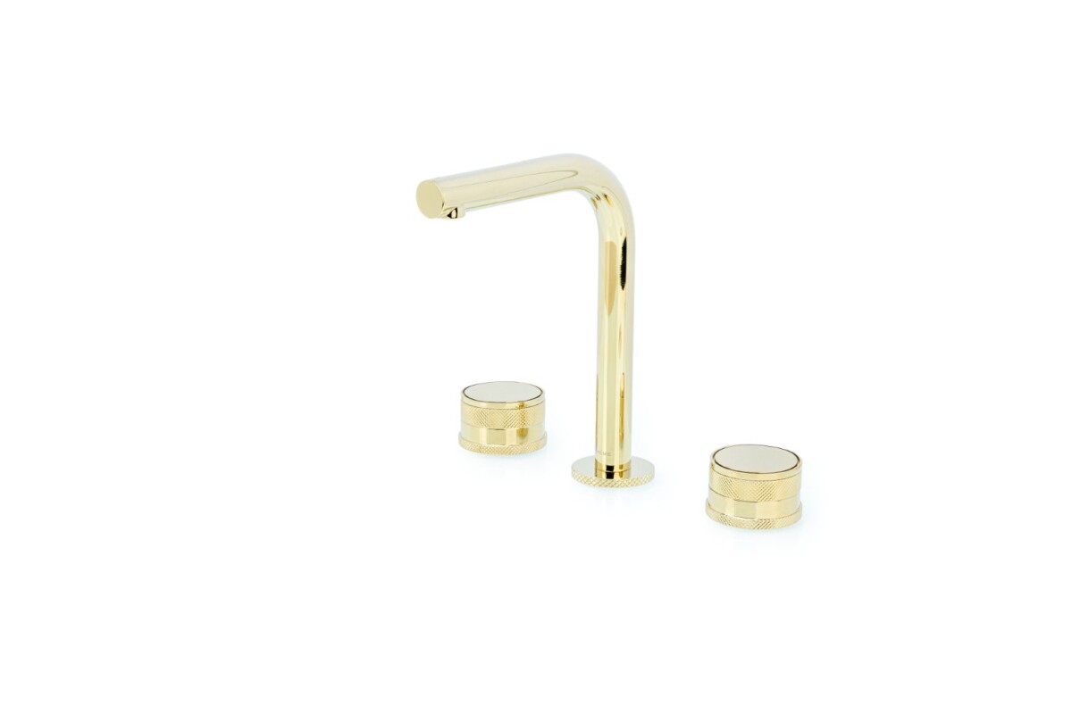 Смеситель для раковины Boheme Prestige Gold на 3 отв. 152-G-PR