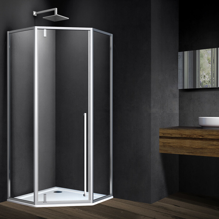 Vincea Penta душевой уголок VSP-3P100CL 100х100 хром, стекло прозрачное