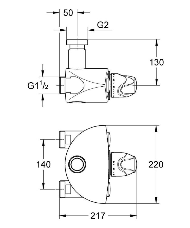 Grohe Grohtherm XL 35087000 смеситель для душа хром