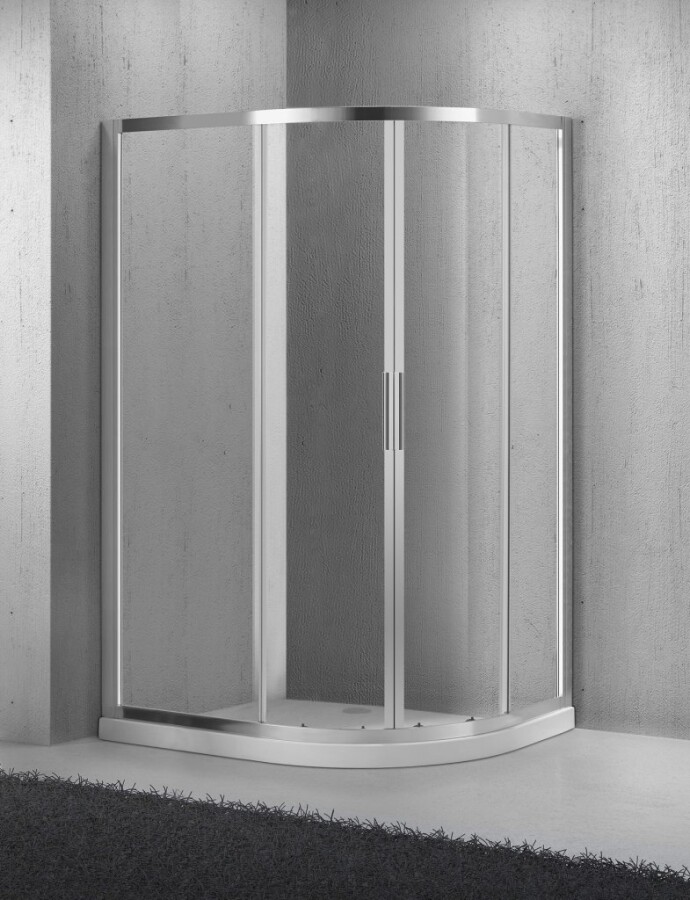 BelBagno Sela душевой уголок 100х80, рифленый, хром SELA-RH-2-100/80-P-Cr