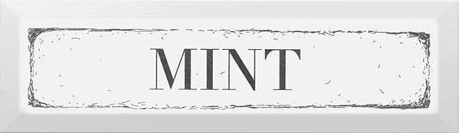 Kerama Marazzi Гамма 8х28 см декор настенный Mint чёрный NTB389001