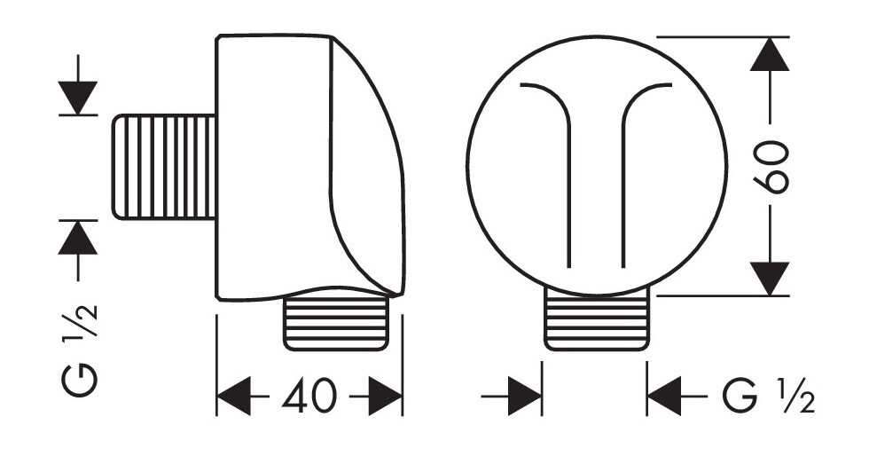 Hansgrohe 27454000 Fixfit E шланговое подсоединение
