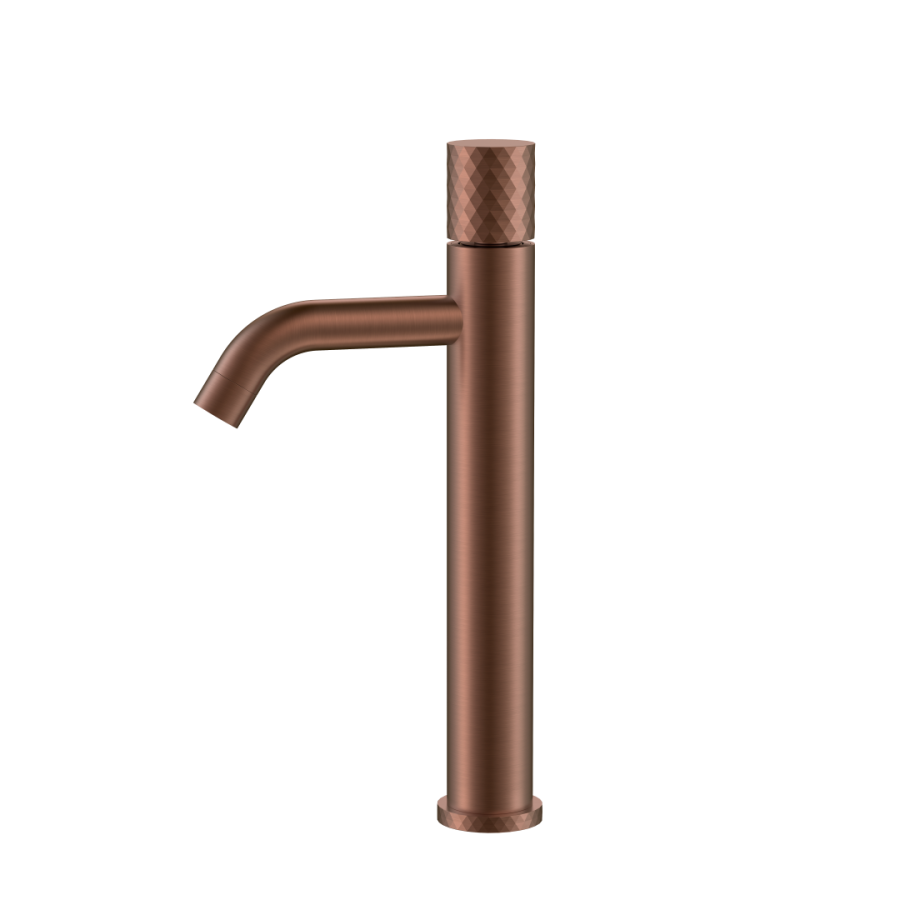 Смеситель для раковины высокий Boheme Stick ручка Diamond Brushed Bronze 122-BRB