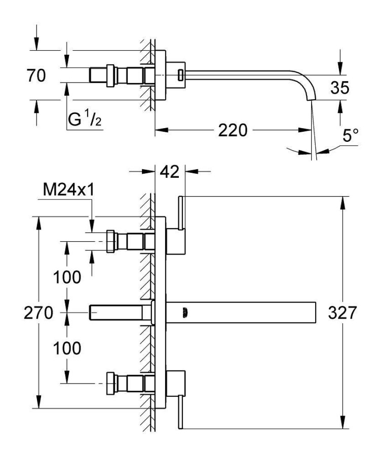 Grohe Allure 20193000 смеситель для раковины