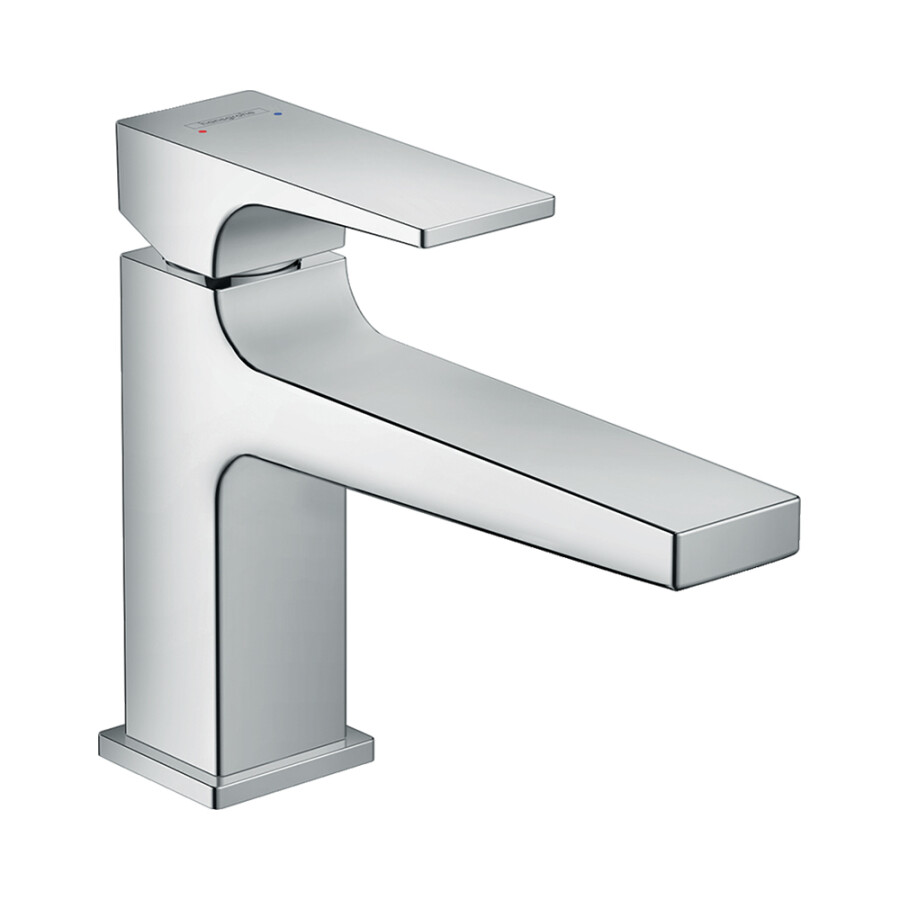 Hansgrohe Metropol Смеситель для раковины 100 однорычажный с рычаговой рукояткой и сливным клапаном Push-Open хром 32502000