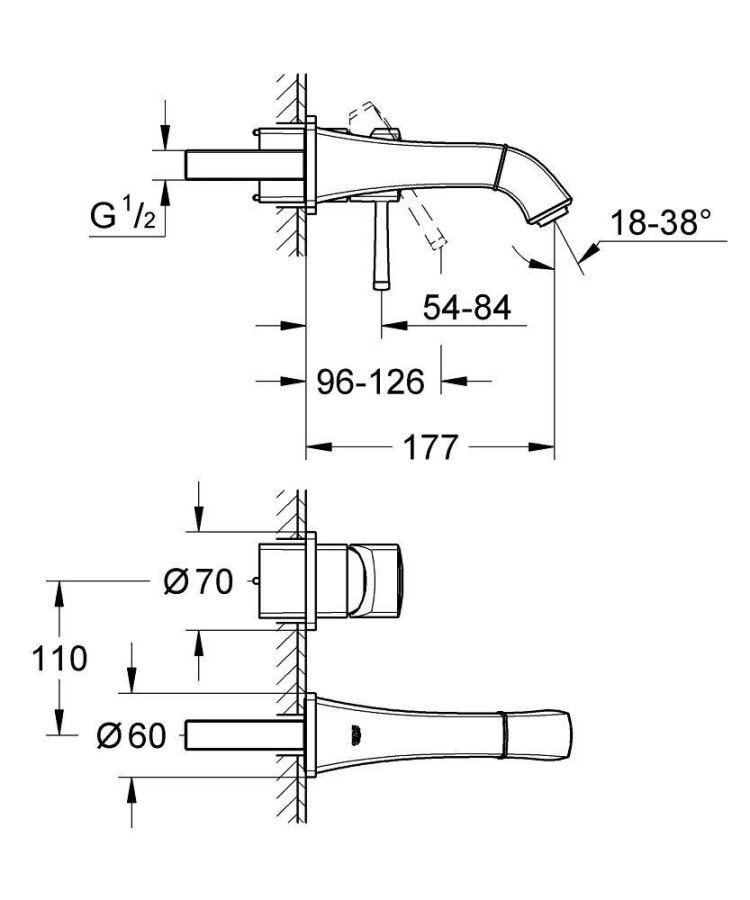 Grohe Grandera 19929000 смеситель для раковины
