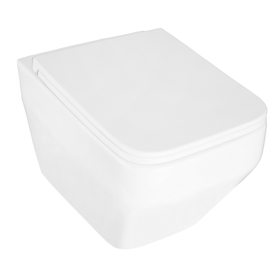 Унитаз подвесной Azario MONEO 355х515х365 безободковый, слив "Торнадо", в комплекте с быстросъемным сидением микролифт AZ-0062 UQ1