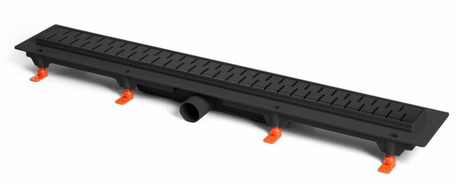 Azario D40 душевой трап черный с решеткой Medium 45 см AZ-CH 450 MC