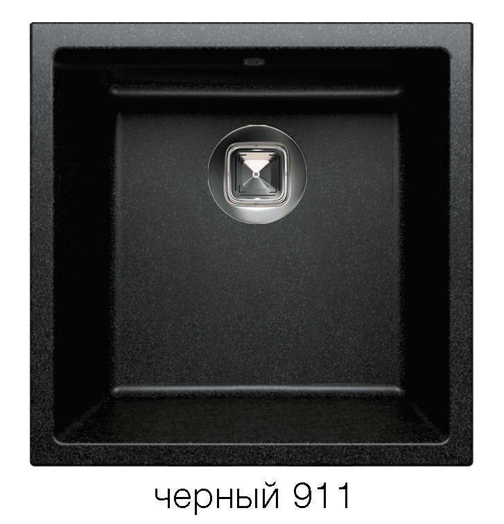 Tolero R-128 кухонная мойка черный 46 х 46 см