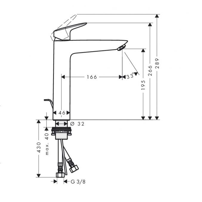 Hansgrohe Logis 71090000 смеситель для раковины хром