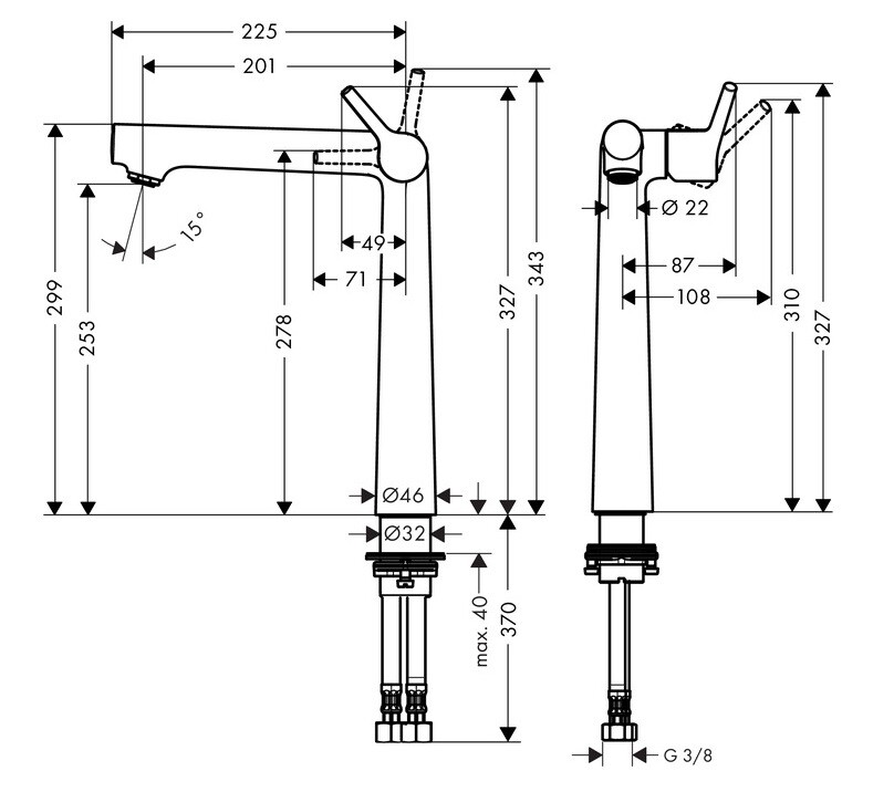 Hansgrohe Talis S 250 72116000 смеситель для раковины хром
