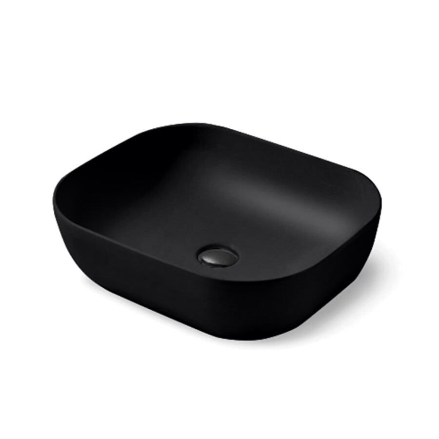 Vincea VBS-101MB раковина керамическая накладная 500х400х140 черная матовая
