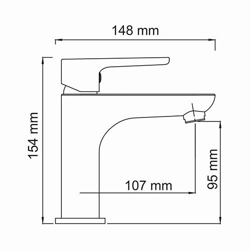 WasserKRAFT Leine 3504 смеситель для раковины 25 мм