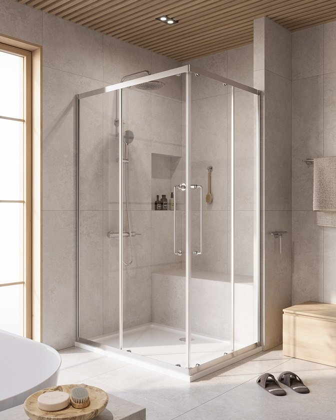 Cezares Relax душевой уголок 120х90х200 см RELAX-304-AH-2-120/90-C-CR