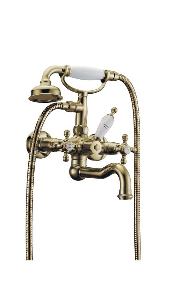 Смеситель для ванны с душевым комплектом Boheme Medici Presente Бронза 313