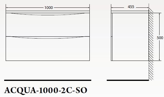 BelBagno Acqua 100 см тумба под раковину ACQUA-1000-2C-SO-CVG подвесная