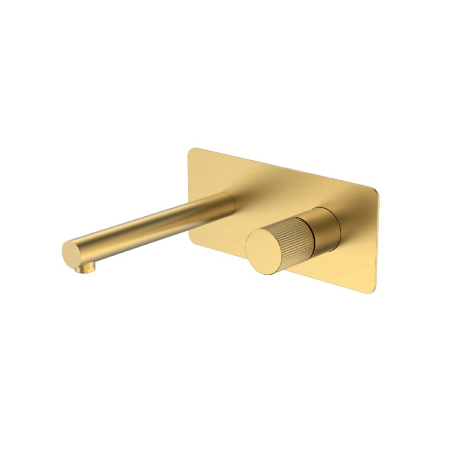 Смеситель для раковины из стены Boheme Stick ручка Linea Matt Gold 125-MG.3