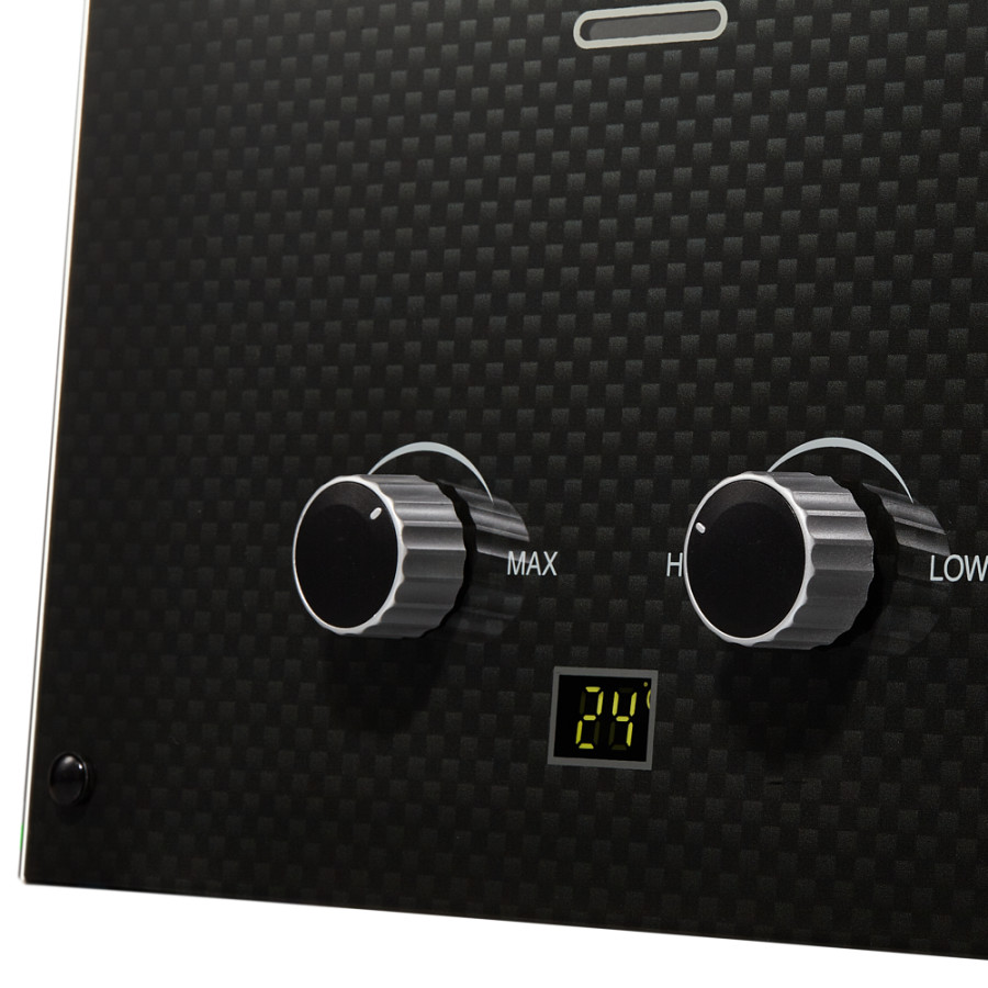 Zanussi GWH 10 Fonte Glass Carbon газовая колонка белый 20 кВт