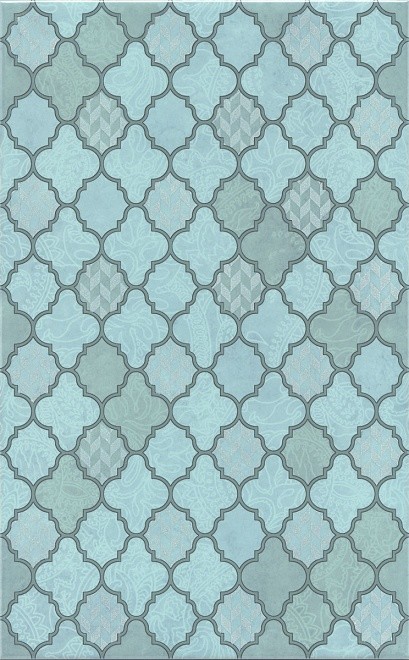 Kerama Marazzi Фоскари 25х40 см декор нстенный голубой глянцевый
