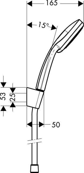 Душевой набор Hansgrohe 27594000 Croma 100 Vario Porter
