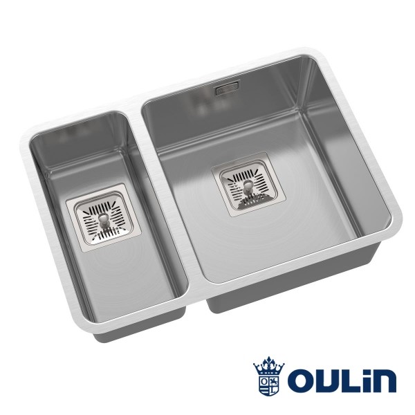 Oulin OL-0369 кухонная мойка cатиновая R/L 59x42 см