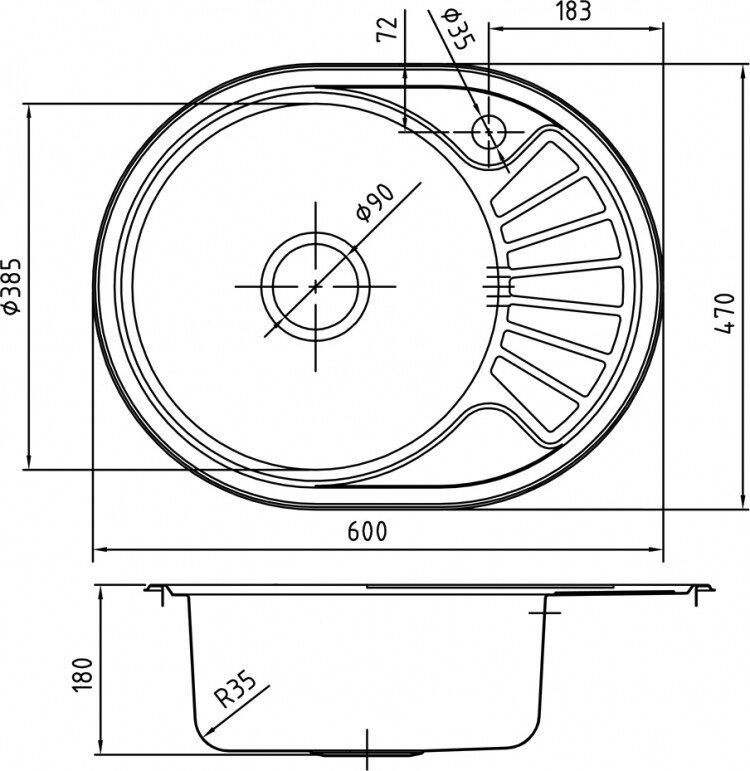 Iddis Suno SUN60PLi77 Мойка кухонная