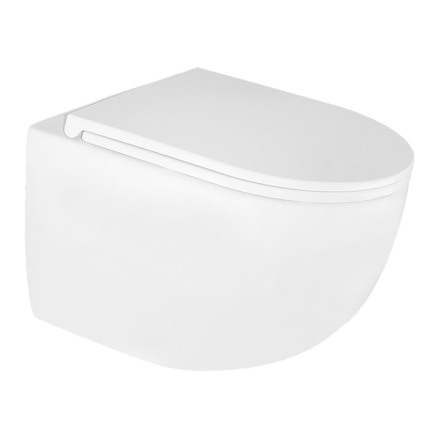 Унитаз подвесной Azario TERSO 495x360x370 безободковый, слив "Скрытое Торнадо" с быстросъемным сиденьем "Микролифт" AZ-092E-UQ3