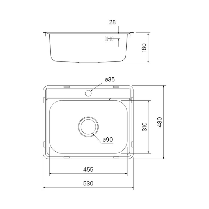 Iddis Basic Мойка, нержавеющая сталь, полированная BAS53P0i77