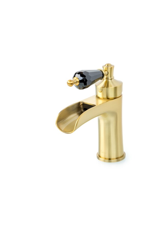 Смеситель для раковины Boheme Vogue Бронза с черным Swarovski 201-BSW