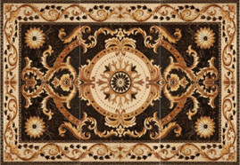 Kito Carpet gold black GP ковер напольный керамогранит ректифицированный полированный 120x80 см (JMB60329B)