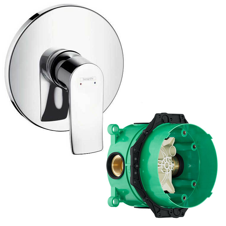 Hansgrohe 31685000S Set HG Metris смеситель для душа скрытого монтажа (31685000+01800180) Хром