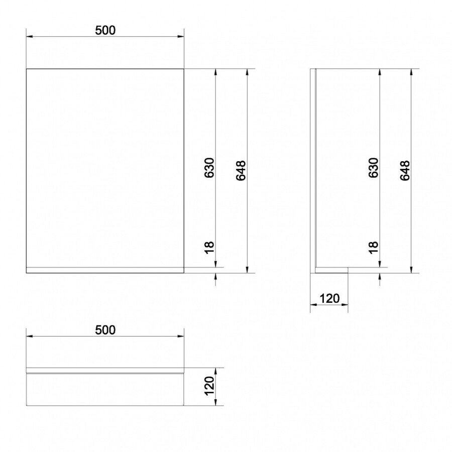 Зеркальное полотно Cersanit Melar 50*64,8 LU-MEL