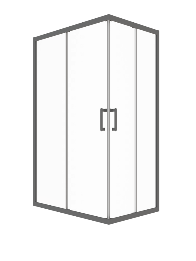 Triton pro Душевая Ширма Фикс-Графит 100х80 Щ0000081490