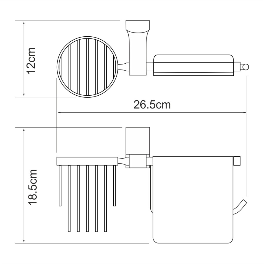 WasserKRAFT Leine K-5059WHITE держатель для туалетной бумаги хром/белый