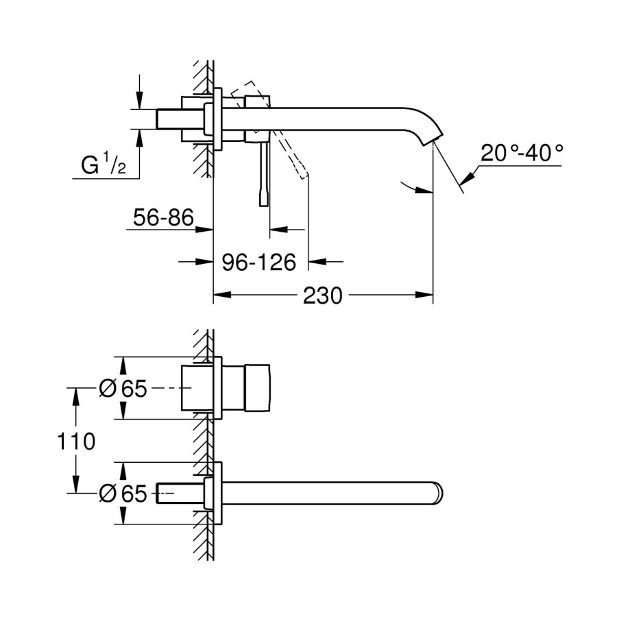 Grohe Essence+ 19967AL1 смеситель для раковины