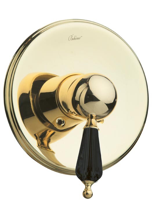 Смеситель для душа встраиваемый Boheme Tradizionale Nero Черная керамика Золото 255