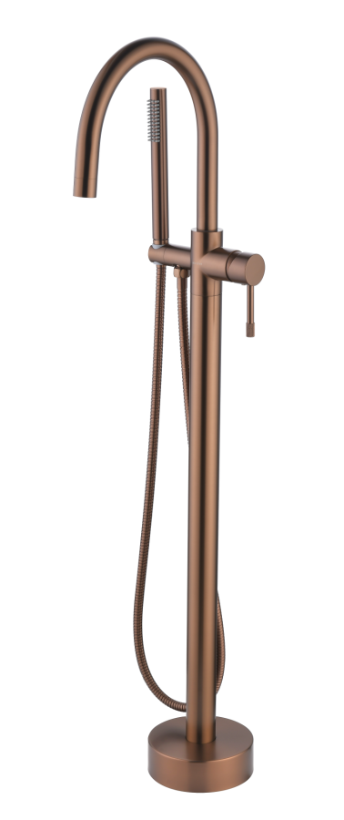 Смеситель напольный Boheme Uno Brushed Bronze 469-BRB