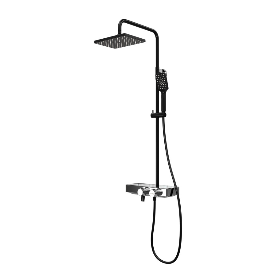 WasserKRAFT A11401 Thermo душевая система с термостатическим смесителем хром/черный