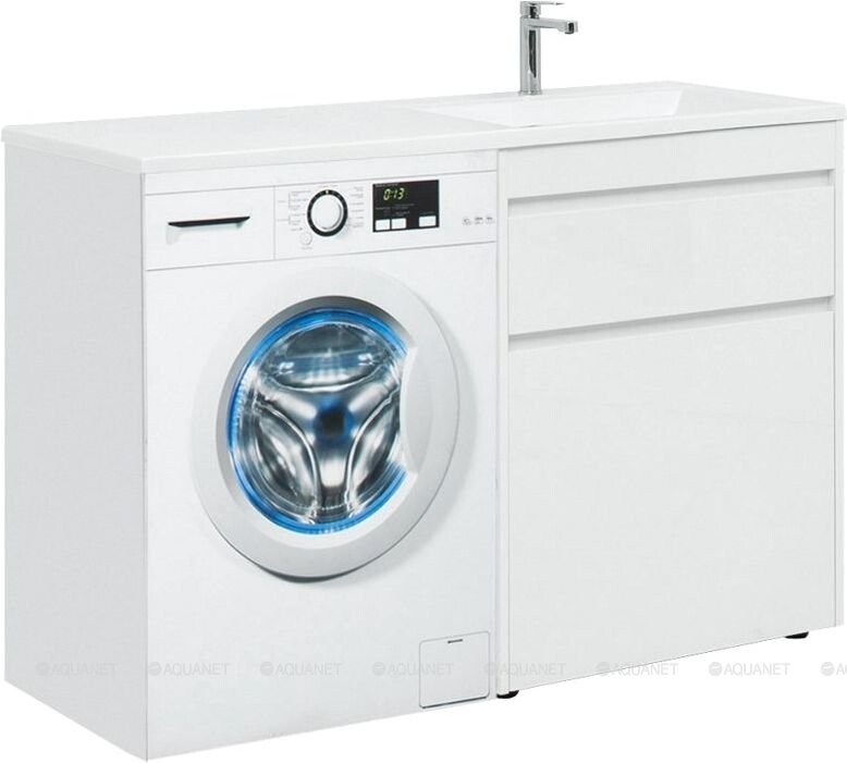 Aquanet Токио 130 R тумба с раковиной напольная белый 00239303