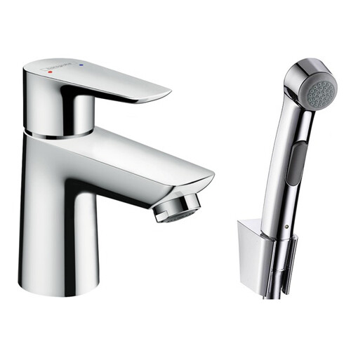 Hansgrohe Talis E Смеситель для раковины с гигиеническим душем клапаном Push-Open хром 71729000