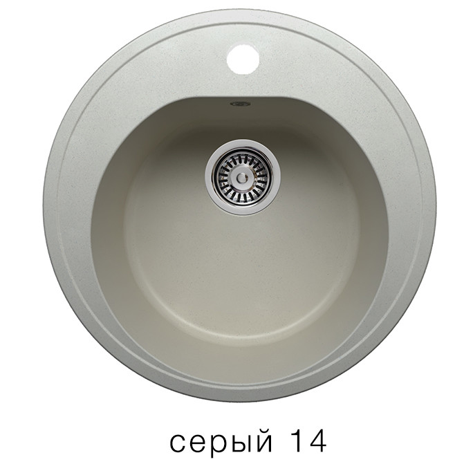 Polygran F 08 кухонная мойка серый 51 х 51 см