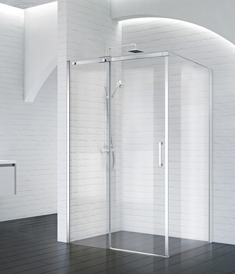 BelBagno Acqua душевой уголок 120х100 см, прозрачный, хром ACQUA-AH-1-120/100-C-Cr