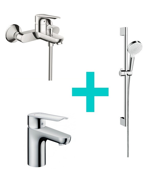 Набор смесителей Hansgrohe Logis E 70 A для ванны (71177000, 71415000, 26532400)