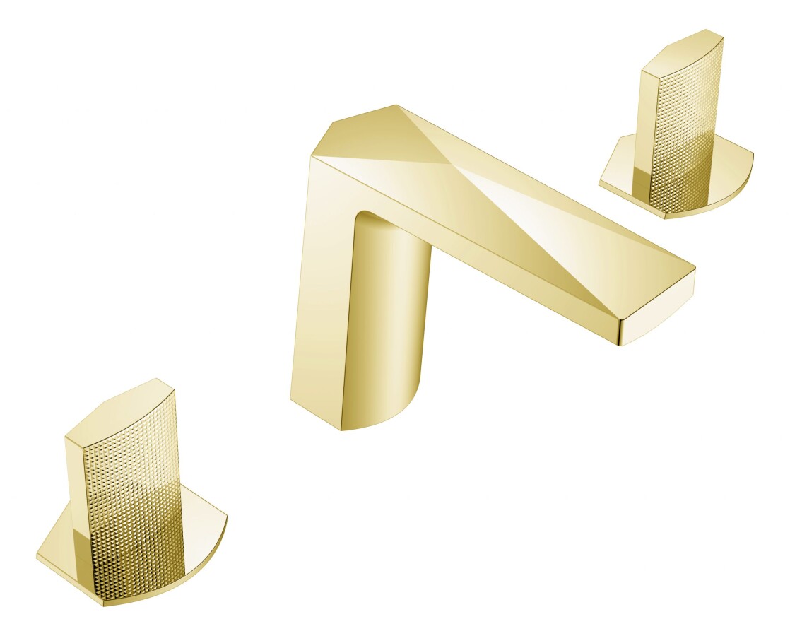 Смеситель врезной для раковины на 3отв. Boheme Venturo Matt Gold 150-MG-TOUCH