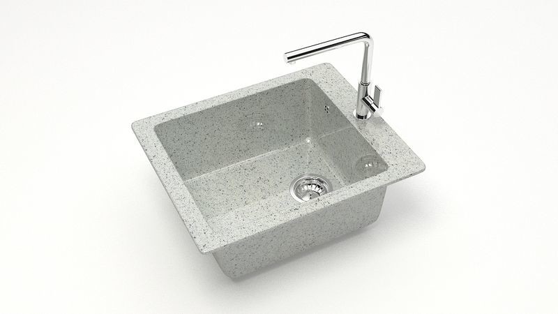 Marrbaxx Линди Z8 Мойка для кухни глянцевая светло-серая