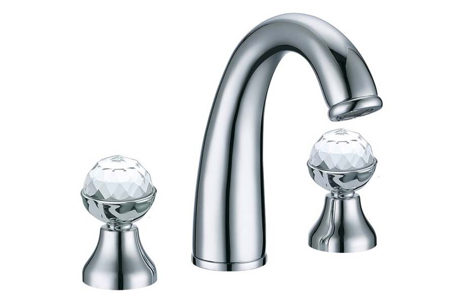 Смеситель для раковины на 3отв. Boheme Brilante Presente Хром с кристаллом Swarovski 357